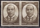 India Mint Pair On Piece, 1973, Romesh Chander Dutt, Historian, History - Unused Stamps