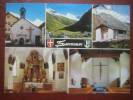 Samnaun (GR) - Mehrbildkarte "altes + Neues Gotteshaus" - Samnaun