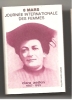 Année, Allemagne, Socialisme, Clara Zetkin, Classe Ouverte - Boite Allumettes Voir Scan, Neuve, Vide  (AL522) - Femmes Célèbres