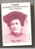 Année, Allemagne, Socialisme, Clara Zetkin, Classe Ouverte - Boite Allumettes Voir Scan, Neuve, Vide  (AL522) - Donne Celebri