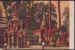 Piccolo Tempio Vicino A Una Pagoda , Myanmar Anni 30 - Myanmar (Birma)