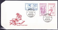 Tchécoslovaquie 1958 Mi 1078-80 (Yv 962-4), Envelope Premier Jour (FDC) - FDC
