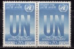 India MH Pair No Gum, 1970, United Nations, UN - Ungebraucht