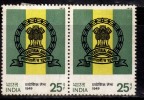 India MH Pair 1974, Indian Territorial Army, Militaria., Emblem - Unused Stamps