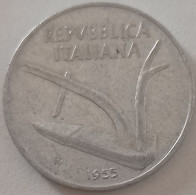 1955 - Italia 10 Lire    ---- - 10 Liras