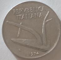 1974 - Italia 10 Lire   ----- - 10 Liras