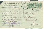 FOSSA, FAENZA, CARTOLINA COMMERCIALE VIAGGIATA  1926, PER LUGO RAVENNA, - Faenza