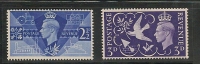 UK - GEORGE VI - 1946 -  VICTORY - SG # 491/2  - MINT NH - Nuevos