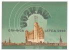 CARTE RADIO QSL - RUSSIE - RIGA - 1964. - Radio Amatoriale