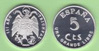 VERY  RARE!!!!  SPAIN/ESPAÑA / Estado Español 5 Céntimos 1.937 Zinc SC  T-DL-10.090 Ital. - Autres & Non Classés