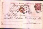 REGGIO EMILIA / GENOVA - Anno 1894 - Entero Postal