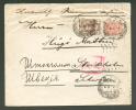 1915 RUSSIA  FAR EAST  NIKOLSK USSURIYSK  , COVER FROM PRISON CAMP TO  SWEDEN  STOCKHOLM , PETROGRAD  CENSORED - Storia Postale