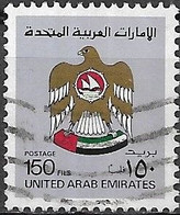 UAE 1982 Crest - 150f Blue FU - Ver. Arab. Emirate