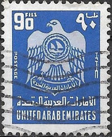 UAE 1977 Crest - 90f Blue FU - Emirats Arabes Unis (Général)