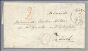 CH Heimat AG Mury 1849-01-17 Brief Nach Zürich - ...-1845 Voorlopers