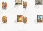 Russia USSR 1981 FDC X4 Russian Paintings, Painting Art - FDC