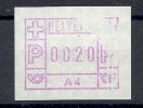 A4 Mit Farbnat Und Fremdkörperdruck Selten!! - Automatic Stamps