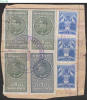 ROMANIA, 1932, 1936, King CAROL II , Revenue Stamp, MINISTRY OF FINANCE, National Aviation Fund, RRSC. 165, 168, 12 - Fiscales