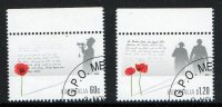 Australia 2011 Remembrance Day Set Of 2 CTO - Used Stamps