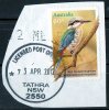 Australia 2010 60c Kingfisher Self-adhesive Used - TATHRA NSW 2550 - Oblitérés