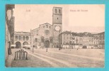 LODI PIAZZA DEL DUOMO CARTOLINA FORMATO PICCOLO VIAGGIATA NEL 1907 - Lodi