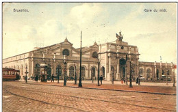 BRUXELLES -GARE DU MIIDI -TRAM - Spoorwegen, Stations