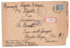 RUSSIE  RECOMMANDE DE PSKOV POUR LA FRANCE 1917 - Lettres & Documents