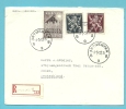 687+686A (leeuw/lion)+1025 Op Brief  Aangetekend Met Stempel ANTWERPEN - Brieven En Documenten