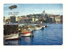 Cp, Bateaux De Pêche, Marseille (13), Un Coin Du Vieux Port Et Notre Dame De La Garde, Voyagée - Pêche