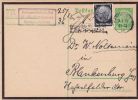 GERMANY THIRD REICH 1936 POSTCARD MiNr 234a SENT FROM HANNOVER TO BLANKENBURG - Cartoline