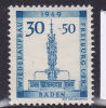 ALLEMAGNE BADE N° 45 30P + 50P BLEU CLAIR LA FONTAINE AUX POISSONS  NEUF SANS CHARNIERE - Bade