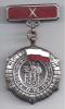 POLOGNE - Médaille Des 10 Ans De La République Populaire  - 1944 - 1954 - Sonstige & Ohne Zuordnung