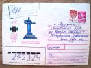 Postal Used Cover Sent From Russia To Lithuania, USSR , Registered Yerevan Monument - Brieven En Documenten