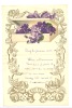 Lettre De Voeux Avec Découpis - Coffret Avec Violettes - BEEZ 1945 (sf56) - Sonstige & Ohne Zuordnung