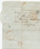 231/19 - Lettre (Timbre Arraché) COURTRAI 1851 Vers LEDEGHEM - Boite Rurale P De WEVELGHEM - Poste Rurale