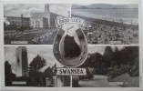 Swansea : Good Luck From Swansea : Multi Vue - Multi View : Civic Centre, Beach, Cenotaph, Brynmil Park - Glamorgan