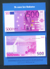 GERMANY  -  Introducing The Euro/Publicity Postcard/500 Euro  Unused As Scans - Monedas (representaciones)