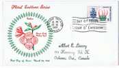 Provincial Flowers And Coat Of Arms Yukon   Sc 427    FDC - 1961-1970