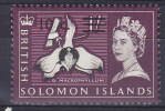 British Solomon Islands 1966 Mi. 144 Y      10 C Auf 1 (Sh) Königin Queen Elizabeth II & Orchidee Orchid Flower MNH** - British Solomon Islands (...-1978)