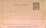 Anjouan Postal Stationery Letter-card 25 C. Type "Groupe" Mint - Nuevos