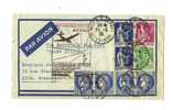 AEROGRAMME    Ligne FRANCE ? Etats-Unis    1er Service Postal Aérien - Premiers Vols