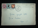 LETTRE CERES DE MAZELIN + TARIF 1,40 F OBL. 14-2-47 LYON TERREAUX (69 RHONE) + CROIX-ROUGE FRANCAISE COMITE 1ER SECTEUR - Tarifs Postaux