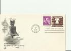 USA 1965 - FDC 1 1/2 CENT EMBOSSED STAMPED ENVELOPE  W 1 STAMP OF 4 C. LINCOLN POSTM WASHINGTON-DC  JAN 6, RE 308 - 1961-1970