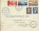 Swissair Europaflug West - Tour D'europe Ouest - 1939 - Cachet Arrivée Paris-Aviation, Service Etranger - Eerste Vluchten