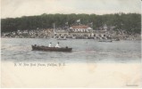 Rowing Crew, N.W. Arm Boat House, Halifax Nova Scotia Canada, C1900s Vintage Postcard - Aviron