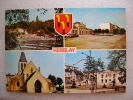 CP 95 HERBLAY  - Bords De Seine -  Place De La Gare - L'église - La Mairie - Herblay