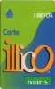 COTE D IVOIRE RECH GSM IVOIRIS ILLICO 5000F UT - Costa De Marfil
