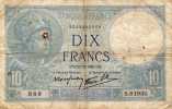 Banque De France - Dix Francs 1940 - 10 F 1916-1942 ''Minerve''