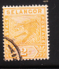 Selangor Malaya 1891-95 Tiger Used - Selangor