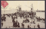 United Kingdom PPC Isle Of Man Arrival Of Steamer Victoria Pier DOUGLAS 1910 To Austria Written In ESPERANTO (2 Scans) - Isla De Man